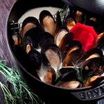 Miesmuscheln in Sahnesauce „Romantisches Abendessen“
