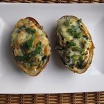 Gebackene Kartoffeln gefüllt mit Colcannon