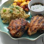 Jamaikanisches Jerk Chicken mit BBQ-Sauce