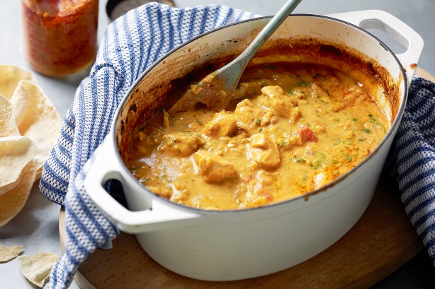 Zubereitung - Hühnercurry mit Kokos-Erdnuss-Sauce
