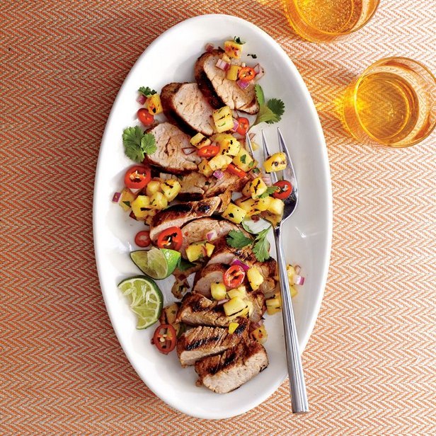 Zubereitung - Jamaikanisches Schweinefilet mit frischer Mango-Salsa