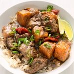 Karibischer Rindfleischeintopf aus dem Slow Cooker