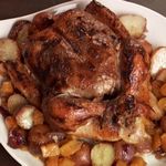 Hähnchen mit Garam Masala und geröstetem Gemüse