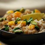 Vegetarischer Basmatireis-Pilaw mit getrockneten Aprikosen
