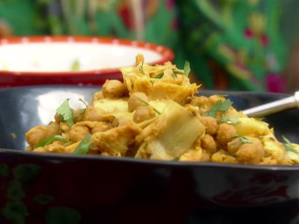 Zubereitung - Artischocken mit Kichererbsen und Garam Masala