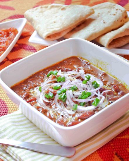 Wie man Rajma-vegetarisches Chili zubereitet
