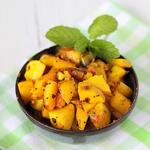 Gebratene Kartoffeln mit ganzen Gewürzen