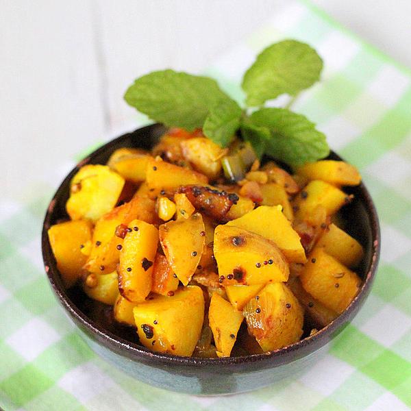Rezept für gebratene Kartoffeln mit ganzen Gewürzen