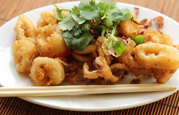 Zubereitung - Tintenfisch mit Ananassauce
