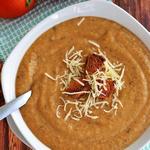Cremige karibische Auberginensuppe mit Curry
