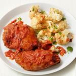 Hähnchenschenkel in Tikka-Masala-Sauce