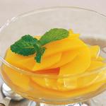 Mango mit Ingwer-Minz-Sirup