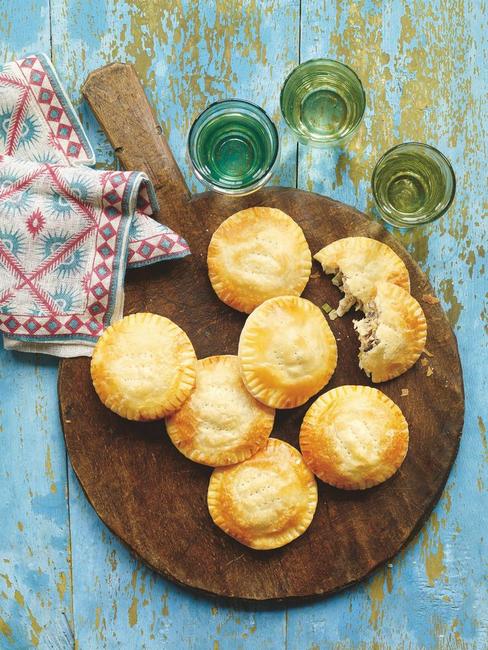 Rezept für Empanadas mit Schinken und Pilzen in Sherrysauce