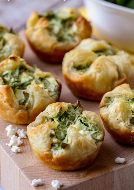 Zubereitung - Spinat-Feta-Käse-Puffs