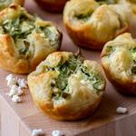 Spinat-Feta-Käse-Puffs