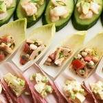 Garnelensalat (für einen Bissen)