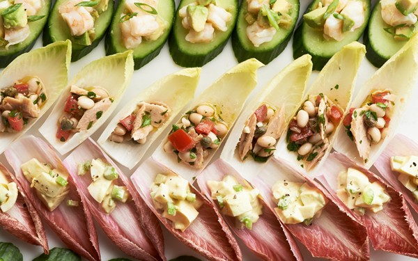 Zubereitung – Garnelensalat in Bissenform