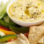 Griechische Dip-Sauce „Skordalia“ mit Ofenkartoffeln