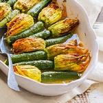 Gefüllte Zucchiniblüten