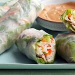 Leichte vietnamesische Hähnchenröllchen