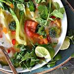 Thailändische Tom Yum Suppe