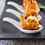 Kokosgarnelen mit Tomaten-Curry-Sauce