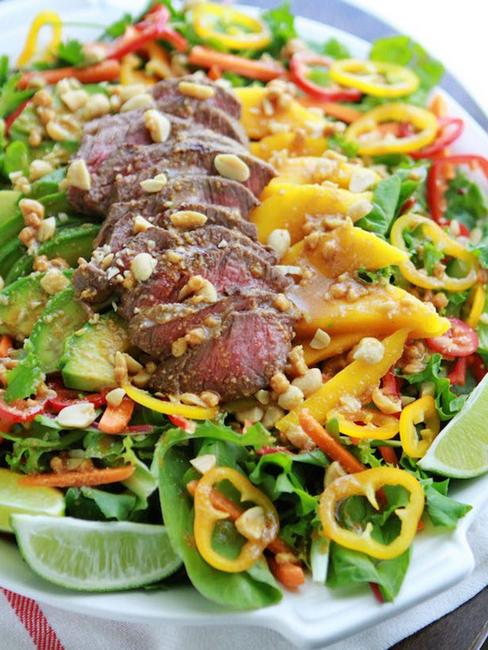 Zubereitung - Leichter Blattsalat mit Rindfleisch