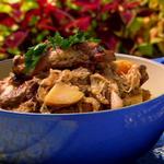 Spareribs, geschmort mit Sauerkraut