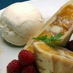 Pfirsichstrudel