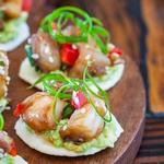Krabbensalat mit Garnelen und Wasabi-Dressing