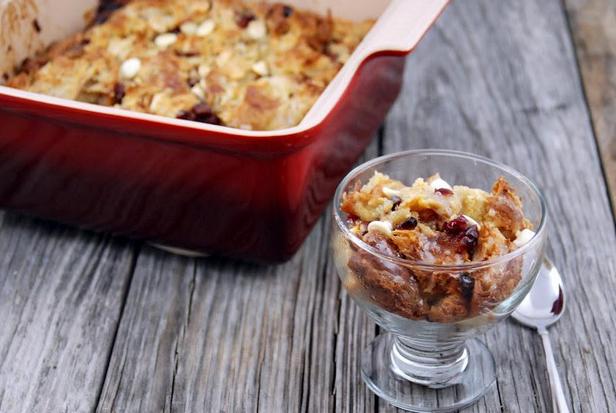 Rezept für Cranberry-Brotauflauf