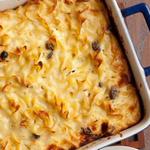 Nudelauflauf mit Frischkäse