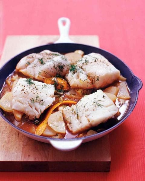 Come cucinare - Merluzzo in umido con finocchio e cipolle