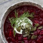 شوربة البورش النباتية