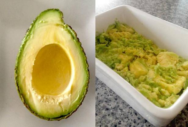 Avocado dunkelt nach 1 Stunde nach.