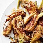 Fenchel unter einer Parmesankruste
