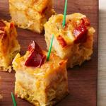 Kartoffelbällchen und Chorizo-Vorspeise