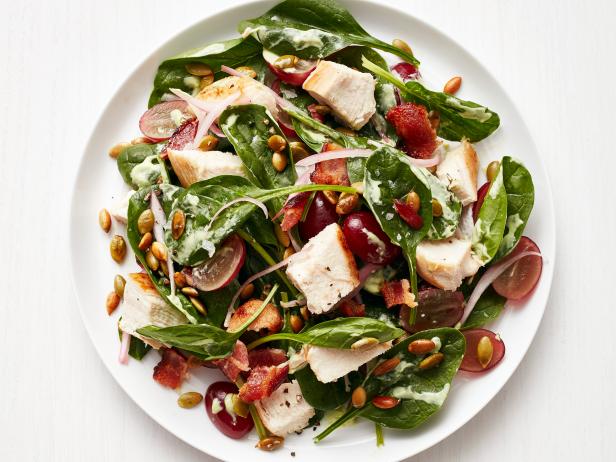 Zubereitung - Spinat-Speck-Salat mit Hähnchen