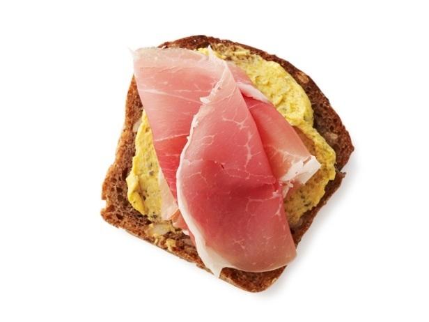 26. Canapés mit Kürbis und Prosciutto