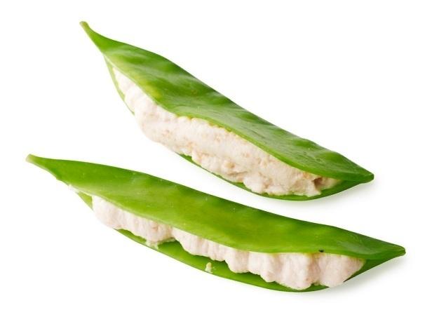 33. Grüne Erbsen mit Taramsalata-Füllung