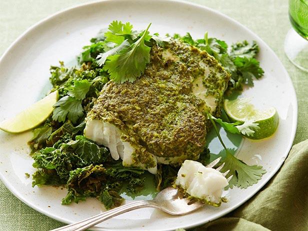 Come cucinare - Halibut verde al forno con curry