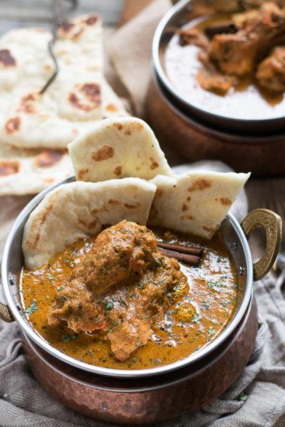 Zubereitung - Hühnercurry mit Zwiebelfladenbrot