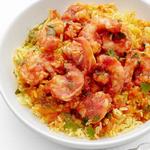 Garnelen in Tomaten-Currysauce