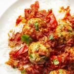 Curry-Truthahn-Fleischbällchen-Vindaloo