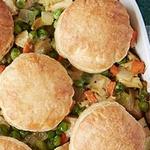 Hühnercurry-Auflauf mit Blätterteigdeckel
