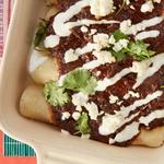 Hühnchen-Enchiladas mit Mole-Poblano-Sauce