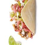 Schweinefleisch-Carnitas-Tacos