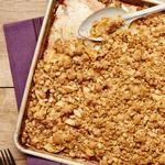 Apfel-Crumble mit Zimt und Haferflocken