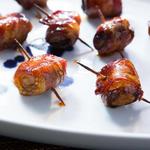 Rumaki mariniert in Teriyaki-Sauce