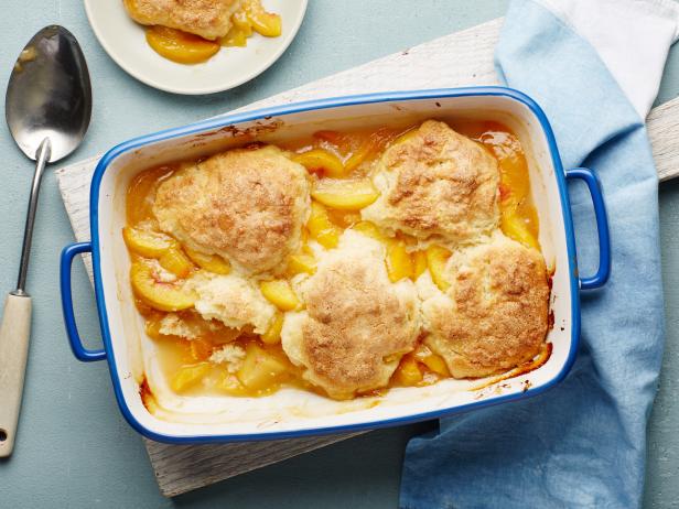 Zubereitung - Pfirsich-Cobbler mit Teigdeckel